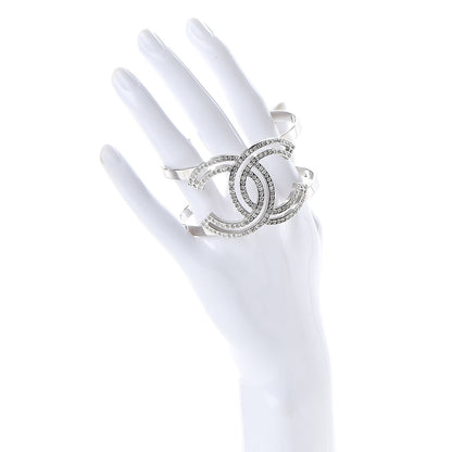 Chanel Crystal CC Cuff Silver 2 of 4