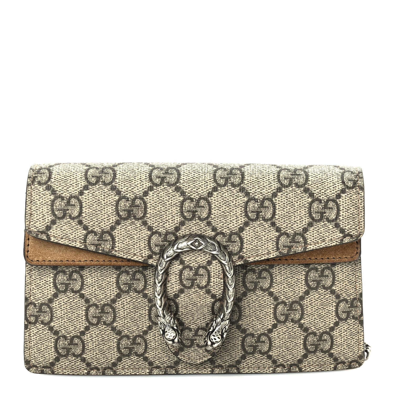 Gucci GG Supreme Monogram Super Mini Dionysus Shoulder Bag  Taupe 6 of 8