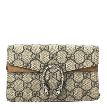 Gucci GG Supreme Monogram Super Mini Dionysus Shoulder Bag  Taupe 6 of 8