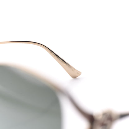 Gucci Metal Oversized Round Frame GG0225S Sunglasses Gold 10 of 12