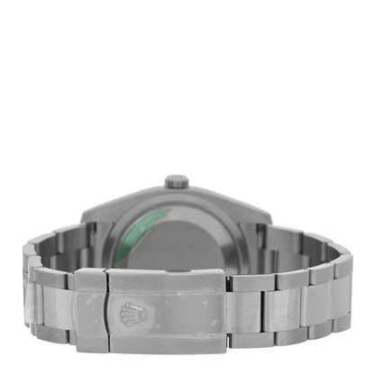 Rolex Stainless Steel 36mm Oyster Perpetual Datejust Watch Black Roman 116200 3 of 4