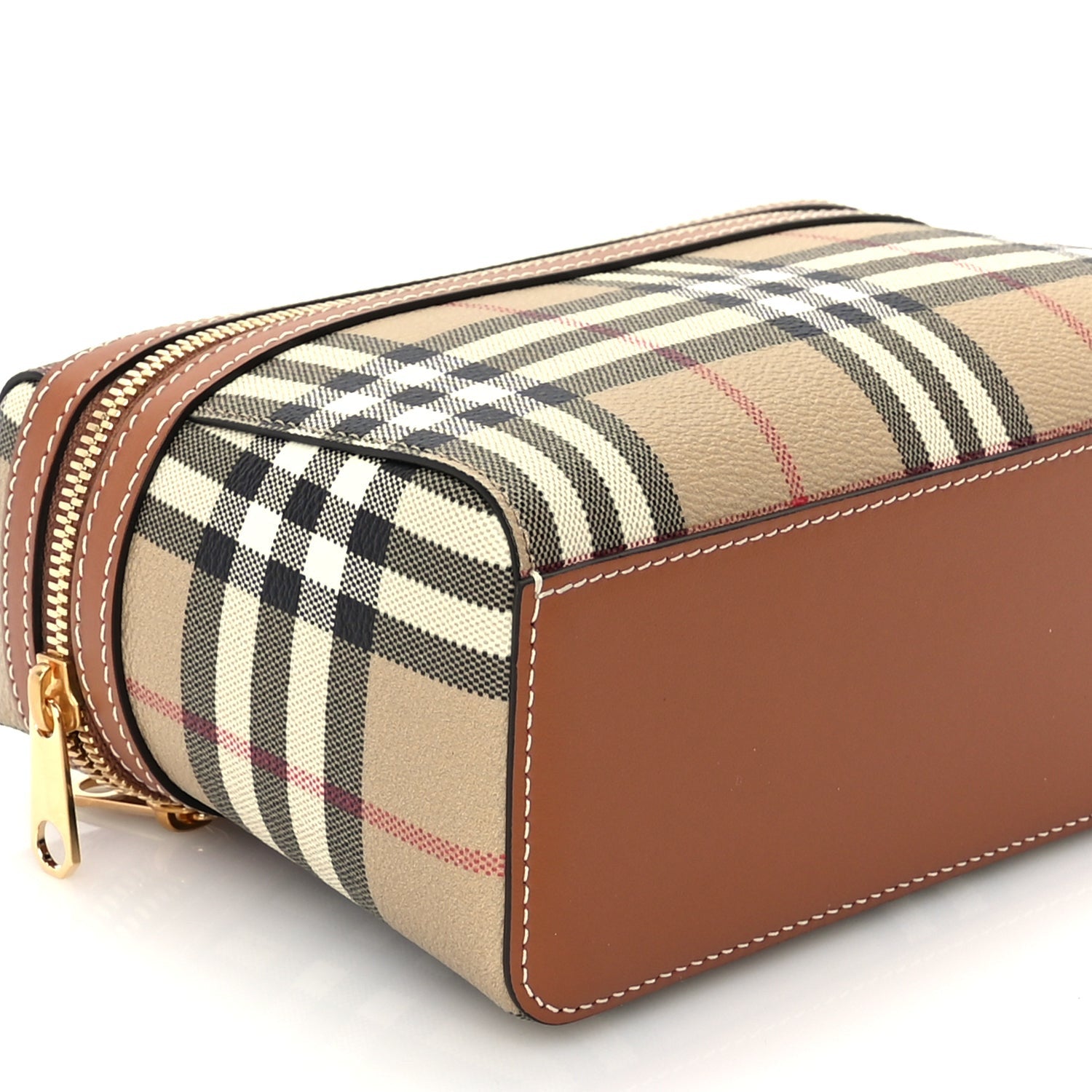 Burberry Vintage Check Vanity Crossbody Bag Briar Brown 8 of 9