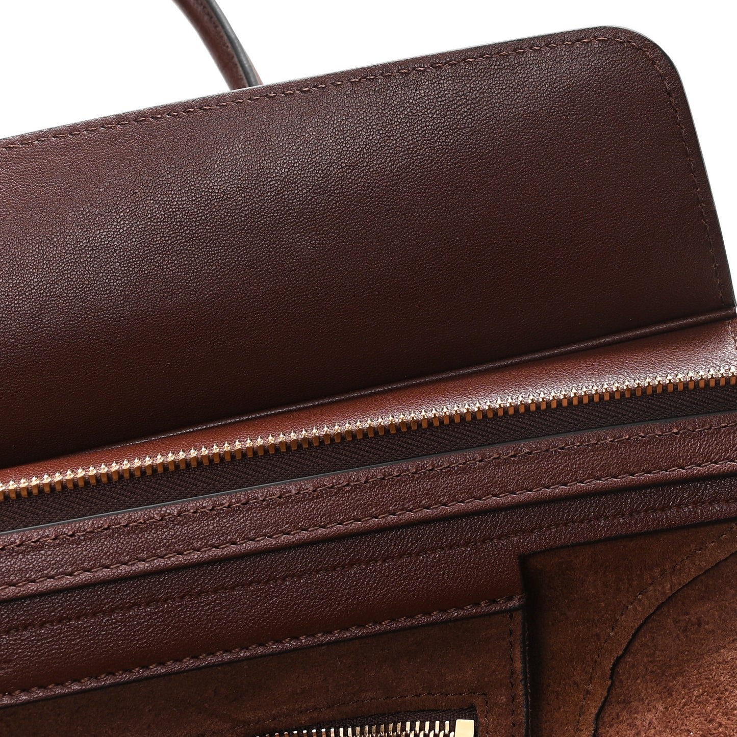 Supple Shiny Lambskin Medium New Luggage Brick