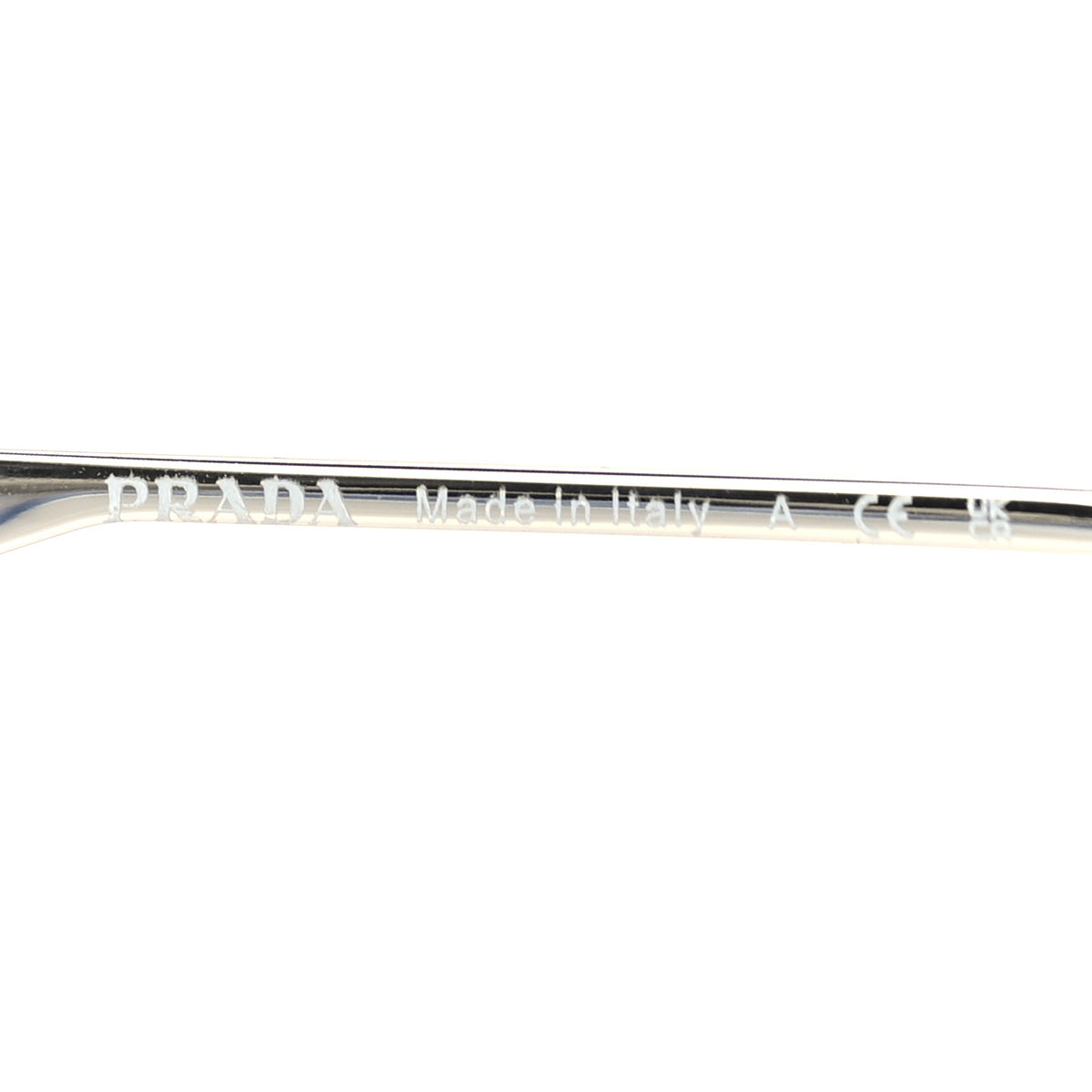 Prada Metal Symbole Triangle Logo Sunglasses SPR57Y Smoky Grey 6 of 7