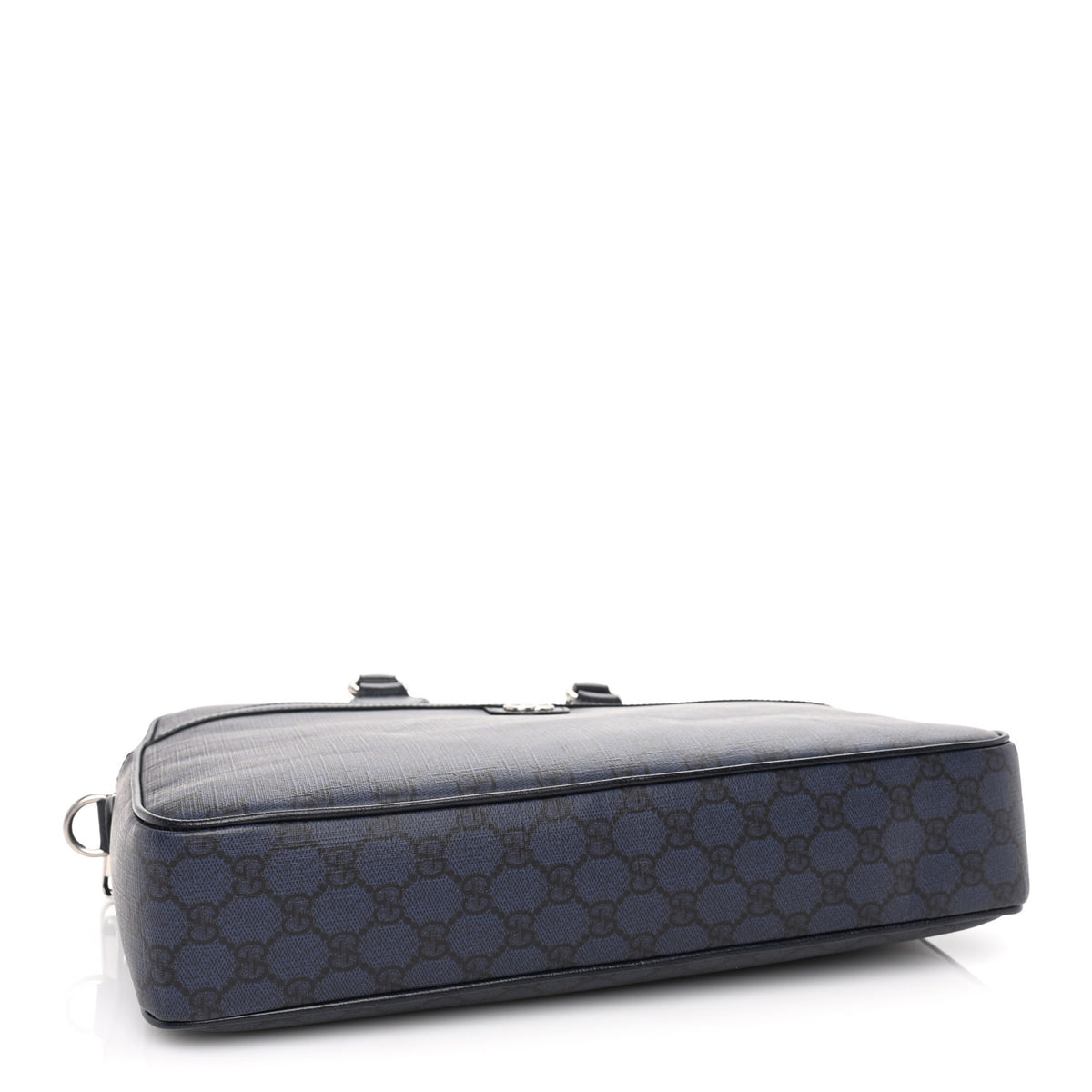 Gucci GG Supreme Monogram Textured Calfskin Medium Ophidia Briefcase Blue 3 of 8