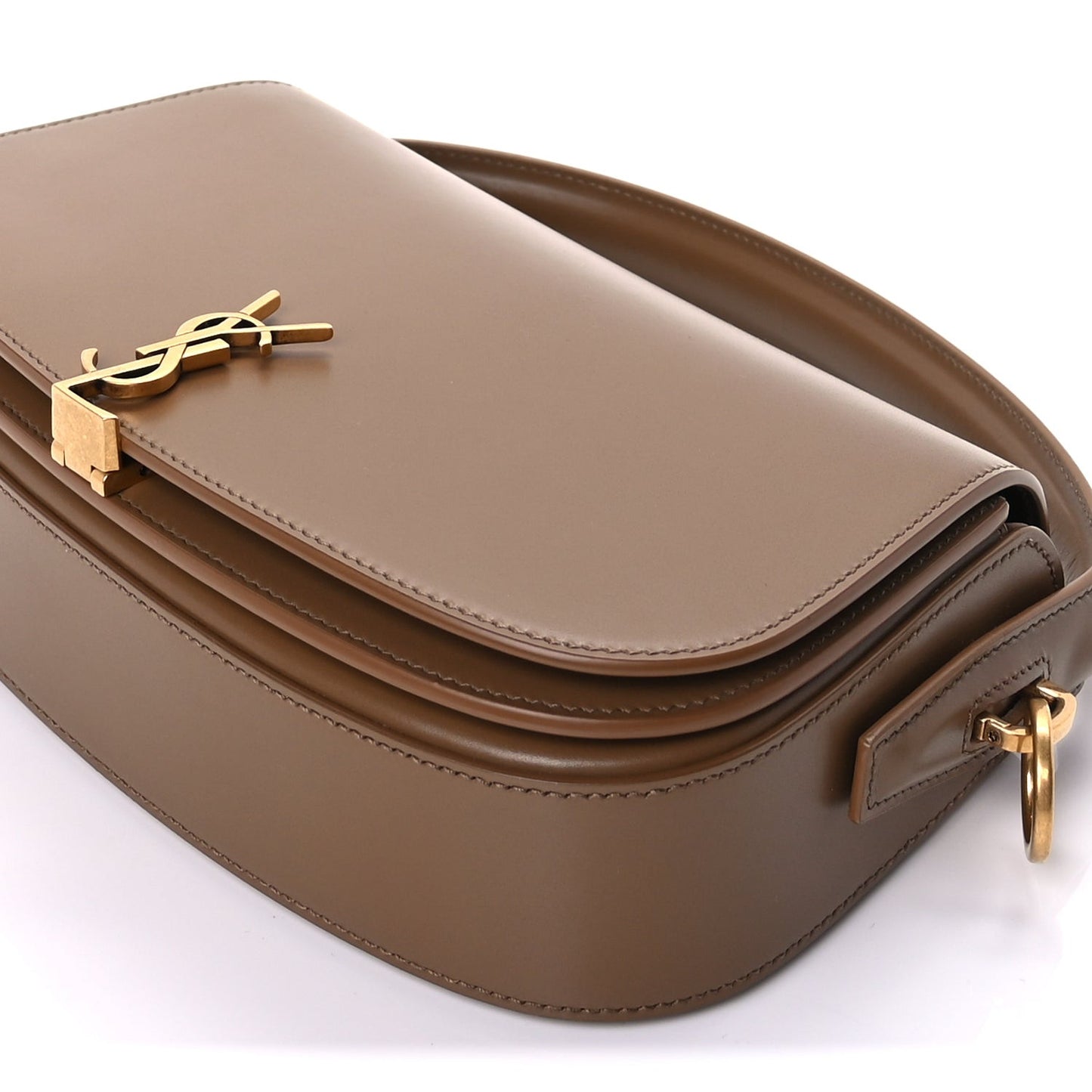 Box Calfskin Mini Voltaire Shoulder Bag  Dark Cork