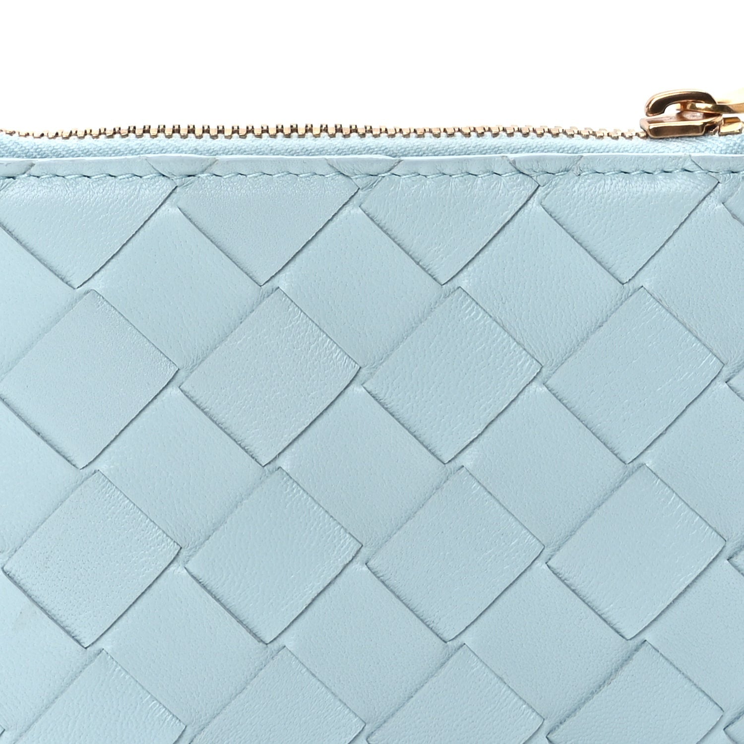 Bottega Veneta Nappa Intrecciato Bifold Zip Wallet Teal Washed 5 of 16
