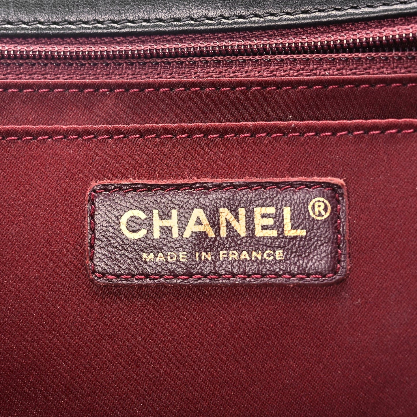 Lambskin Quilted Large Golden Class Flap Black