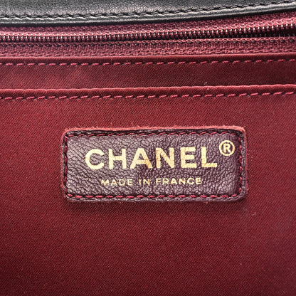 Chanel Lambskin Quilted Large Golden Class Flap Black 5 of 9