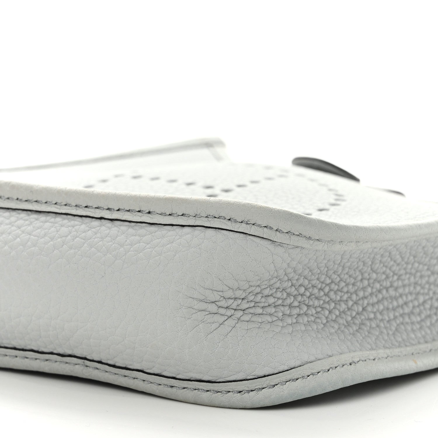 Hermes Taurillon Clemence Amazone Evelyne TPM Bleu Pale Nata 10 of 11