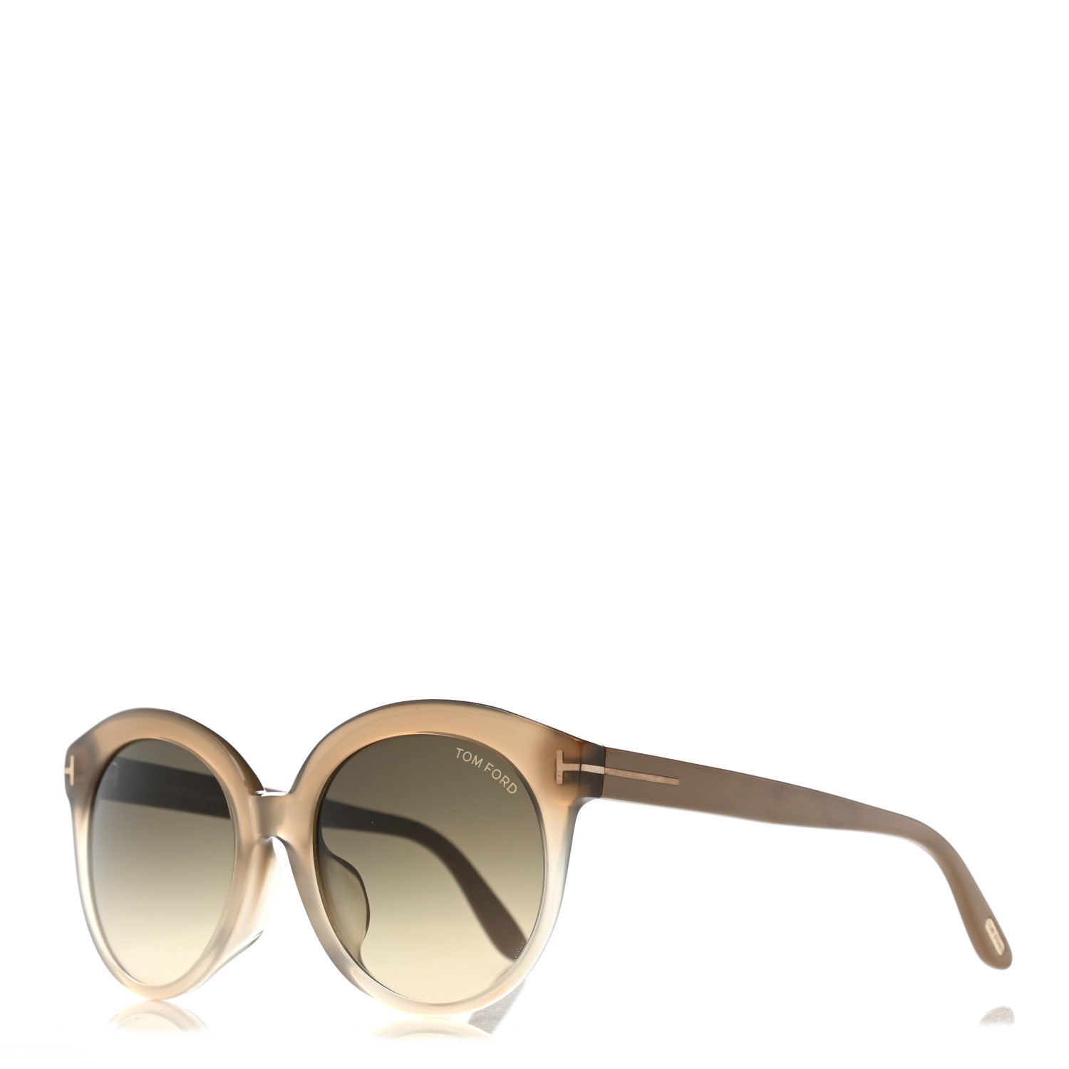 Tom Ford Monica Round Sunglasses TF429 Gold 1 of 8
