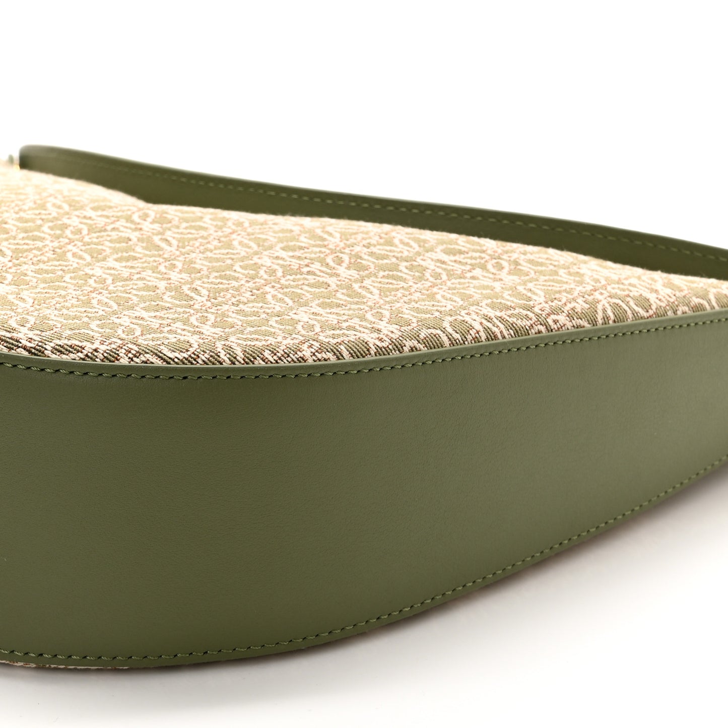 Jacquard Anagram Calfskin Luna Bag Avocado