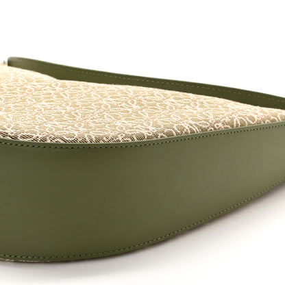 Loewe Jacquard Anagram Calfskin Luna Bag Avocado 10 of 10
