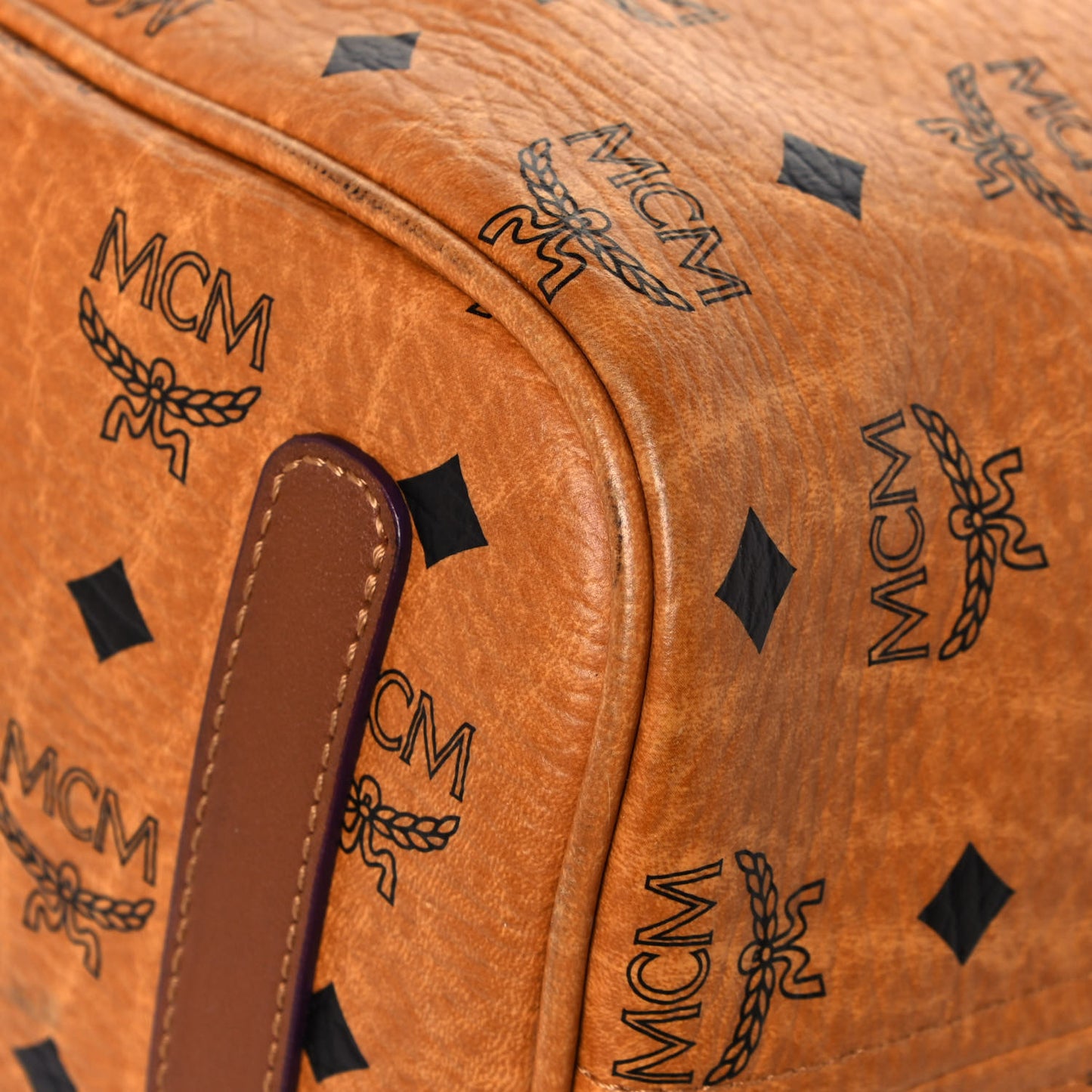 Visetos Medium Liz Reversible Shopper Tote Cognac