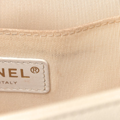 Chanel Caviar Quilted Medium Boy Flap Ivory 10 of 12