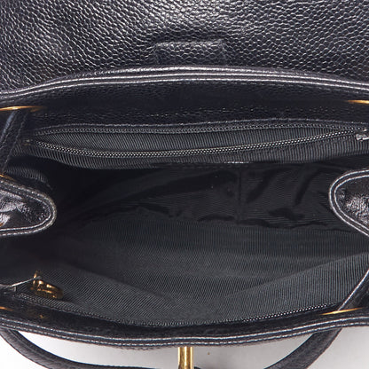 Chanel Caviar CC Backpack Black 4 of 9