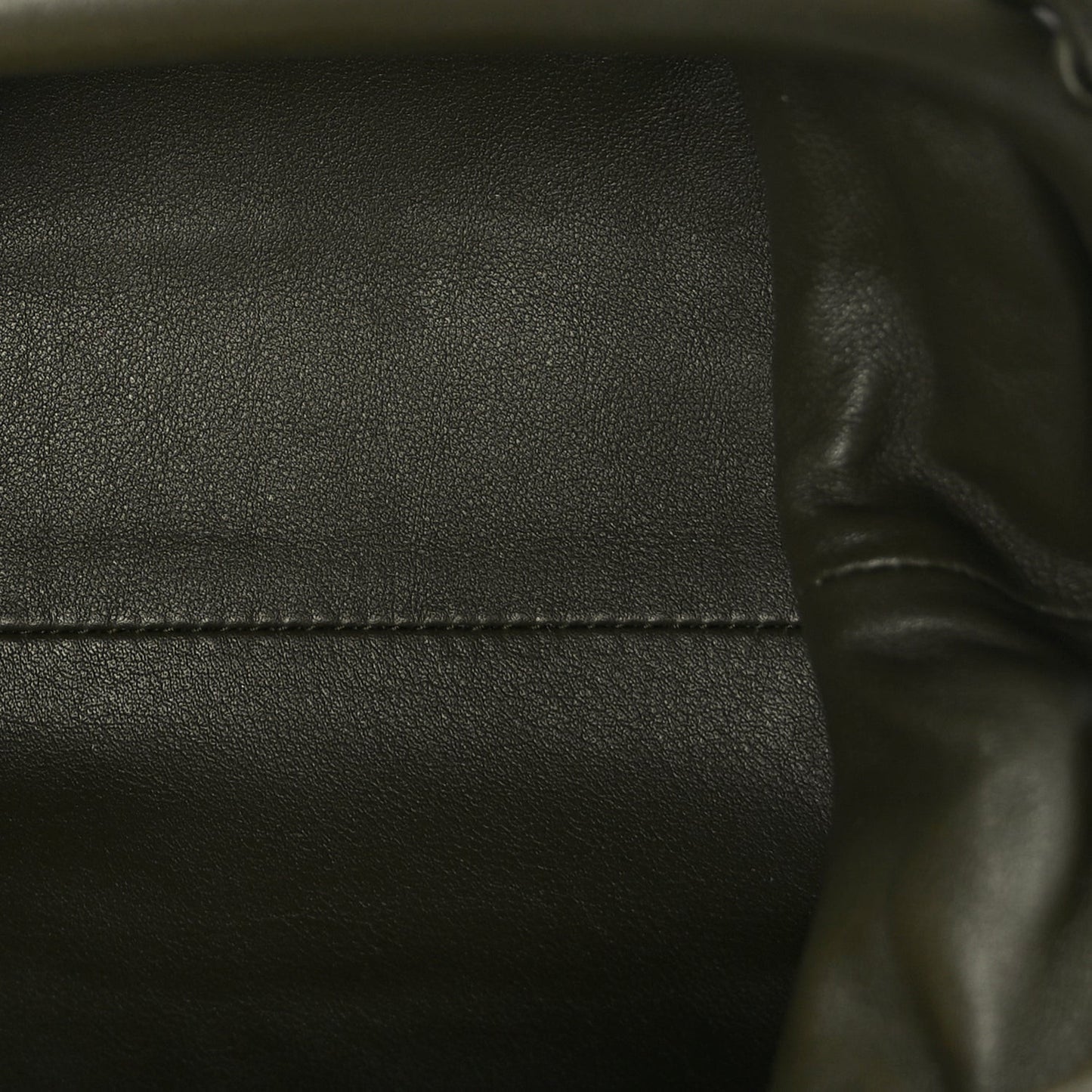 Butter Calfskin The Mini Pouch Kaki Fondente