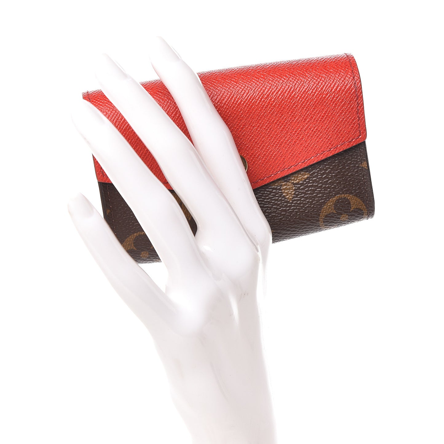 Monogram Sarah Multicartes Coquelicot