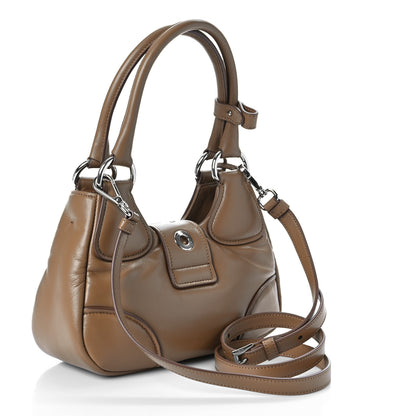 Prada Nappa Soft Padded Re-Edition 2002 Moon Bag Caramel 3 of 8