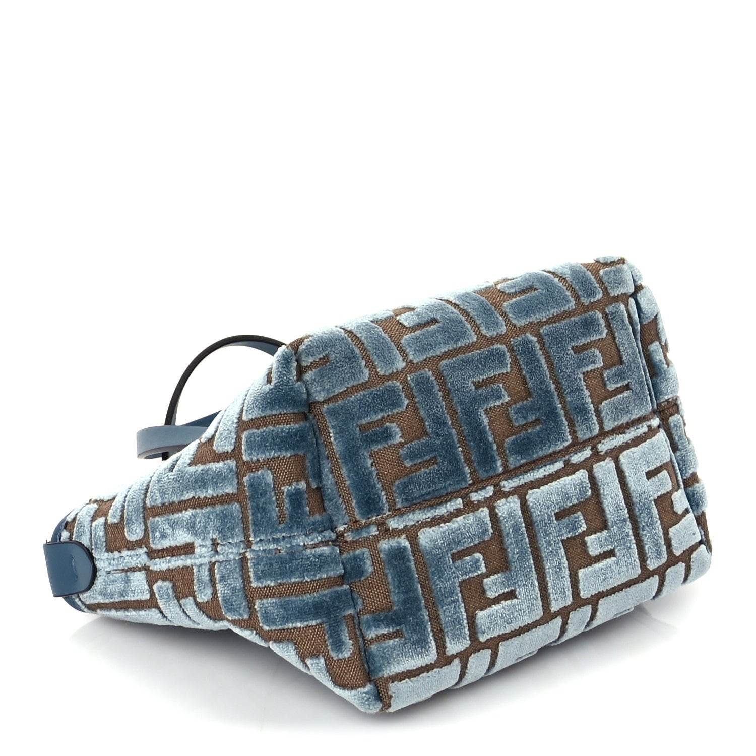 Fendi Velvet Jacquard FF Mini Roll Tote Anice 7 of 8