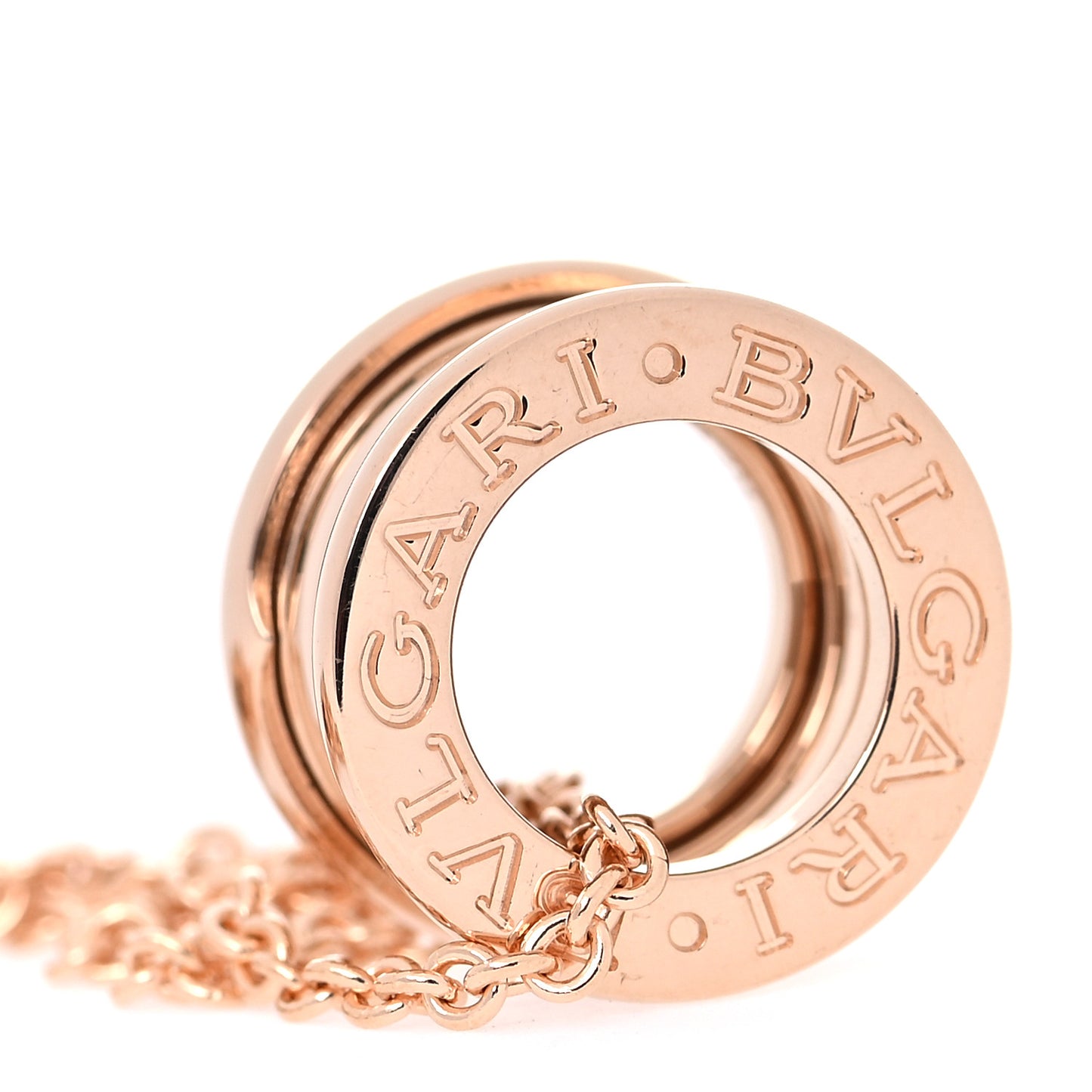 18K Rose Gold B.Zero1 Pendant Necklace