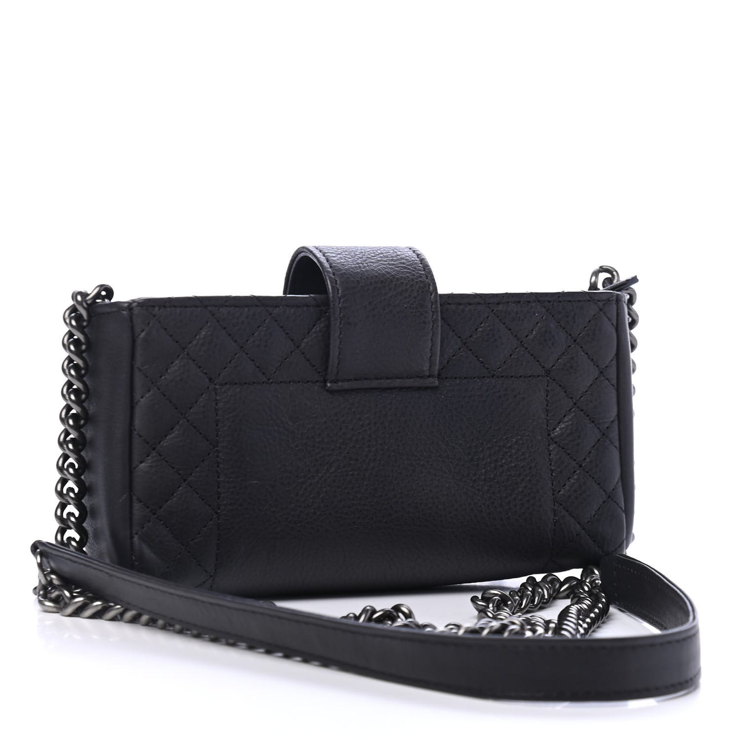 Calfskin Boy Reverso Mini Pochette Black