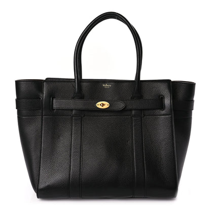 Mulberry Classic Grain Bayswater Zip Tote Black 1 of 8