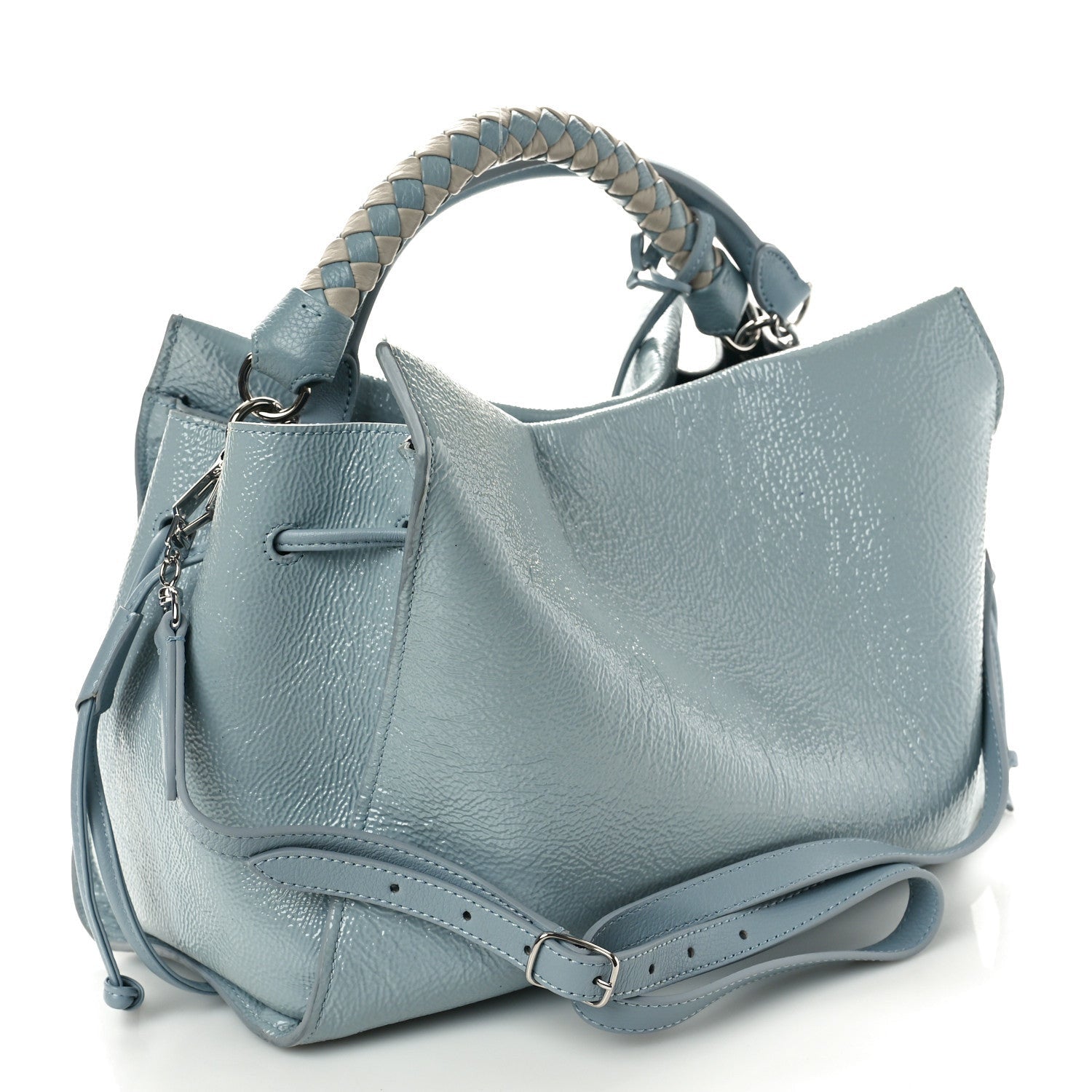 Mulberry MULBERRY Spongy Patent Iris Tote Cloud 3 of 7