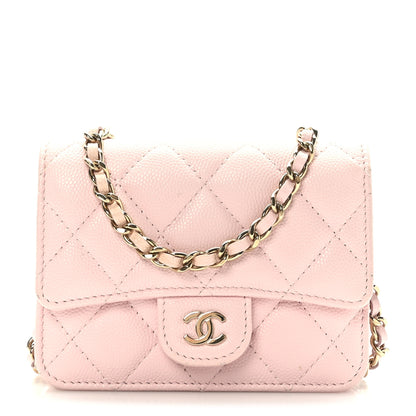Chanel Caviar Quilted Mini Chain Bag Pink 1 of 10