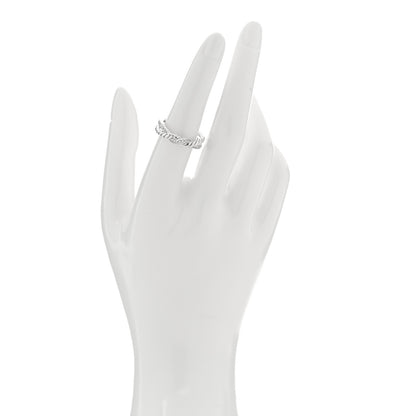 David Yurman Sterling Silver Diamond Continuance Band Ring 54 7 2 of 4