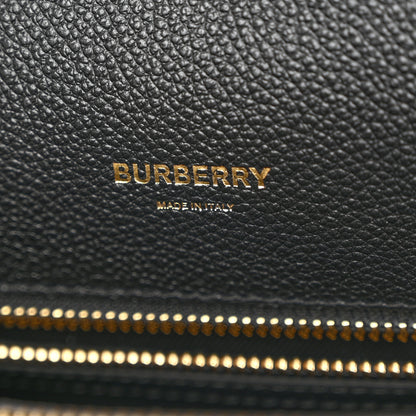 Burberry Grainy Calfskin Large Title Tote Black 6 of 9