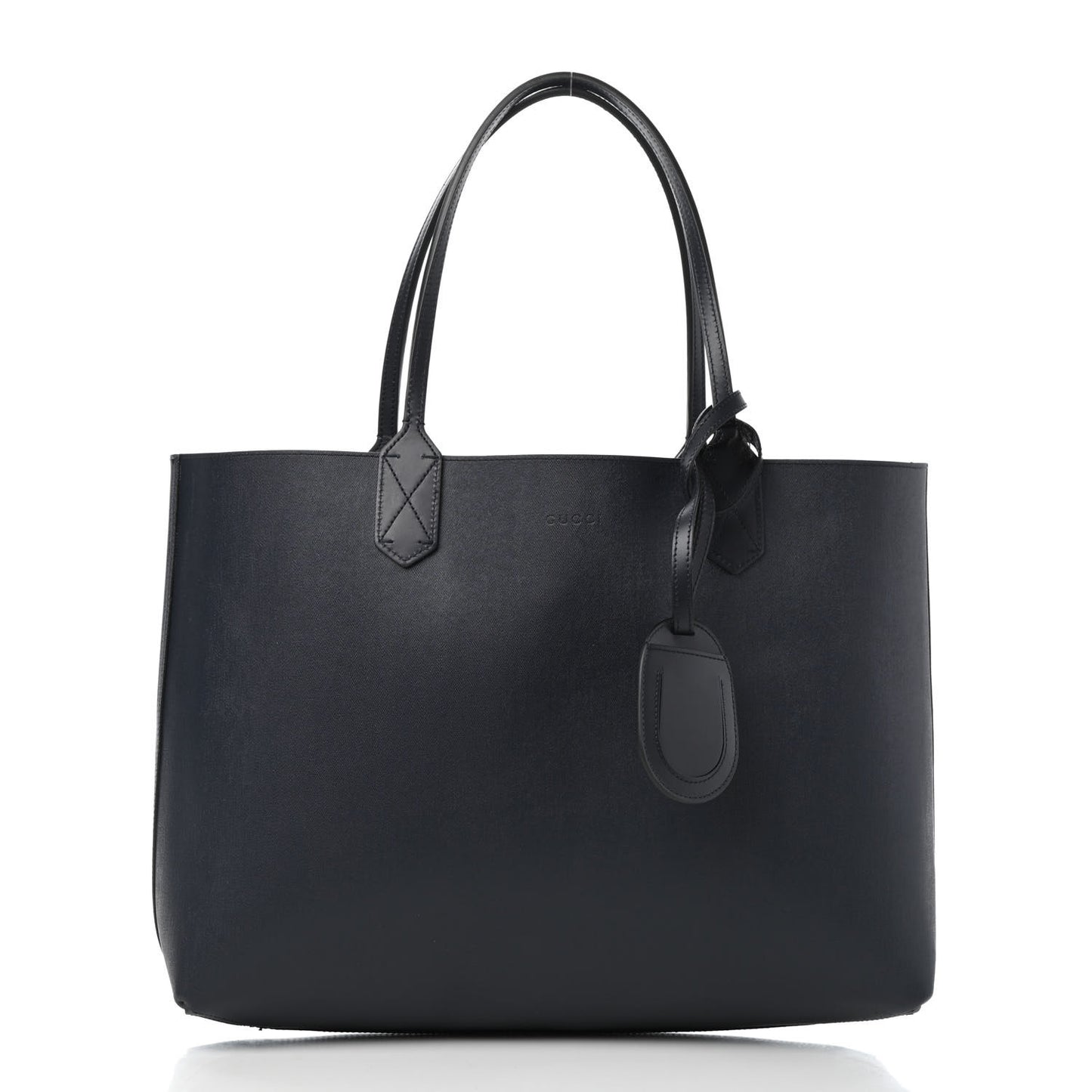 GG Supreme Monogram Blooms Medium Reversible Tote Beige Blue Navy