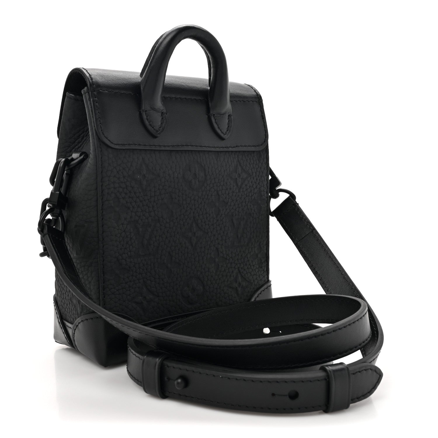 Louis Vuitton Taurillon Monogram Steamer Nano Black 3 of 13