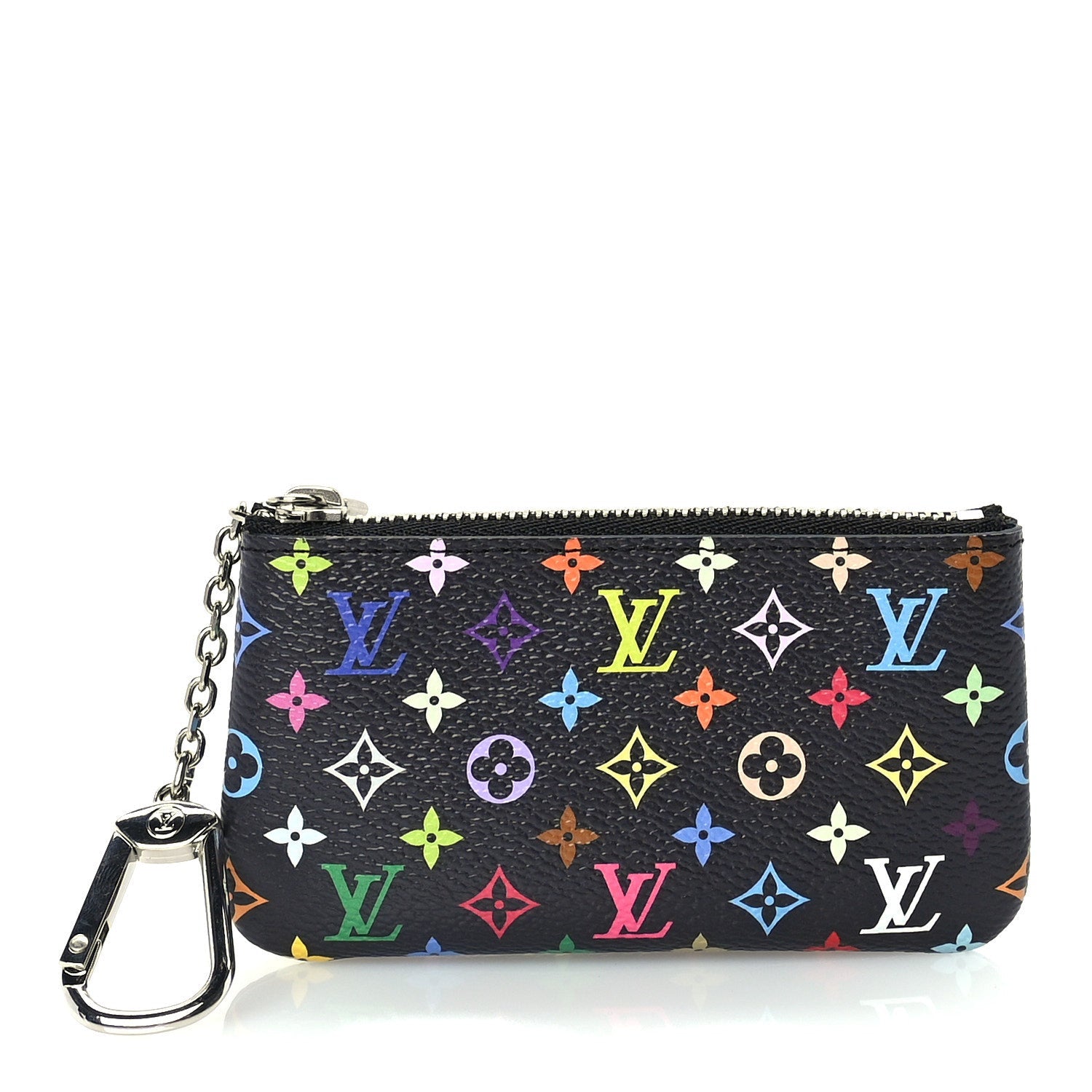 Louis Vuitton LV X TM Monogram Multicolor Key Pouch  Black 1 of 7
