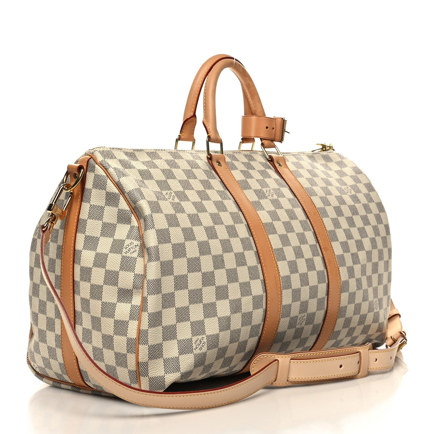 Louis Vuitton Damier Azur Keepall Bandouliere 45 3 of 14
