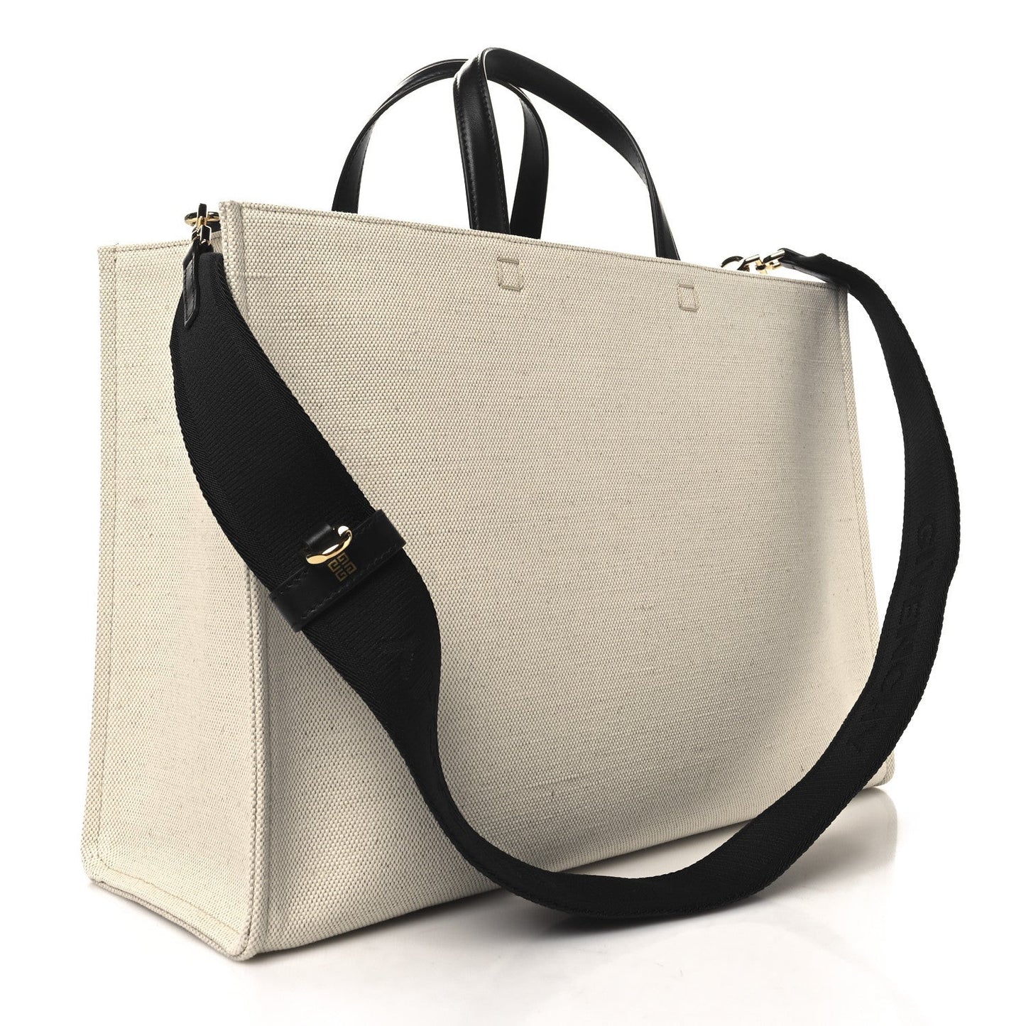 Canvas Medium G-Tote Beige Black