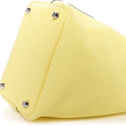 Hermes Taurillon Clemence Picotin Lock 18 PM Limoncello 9 of 9