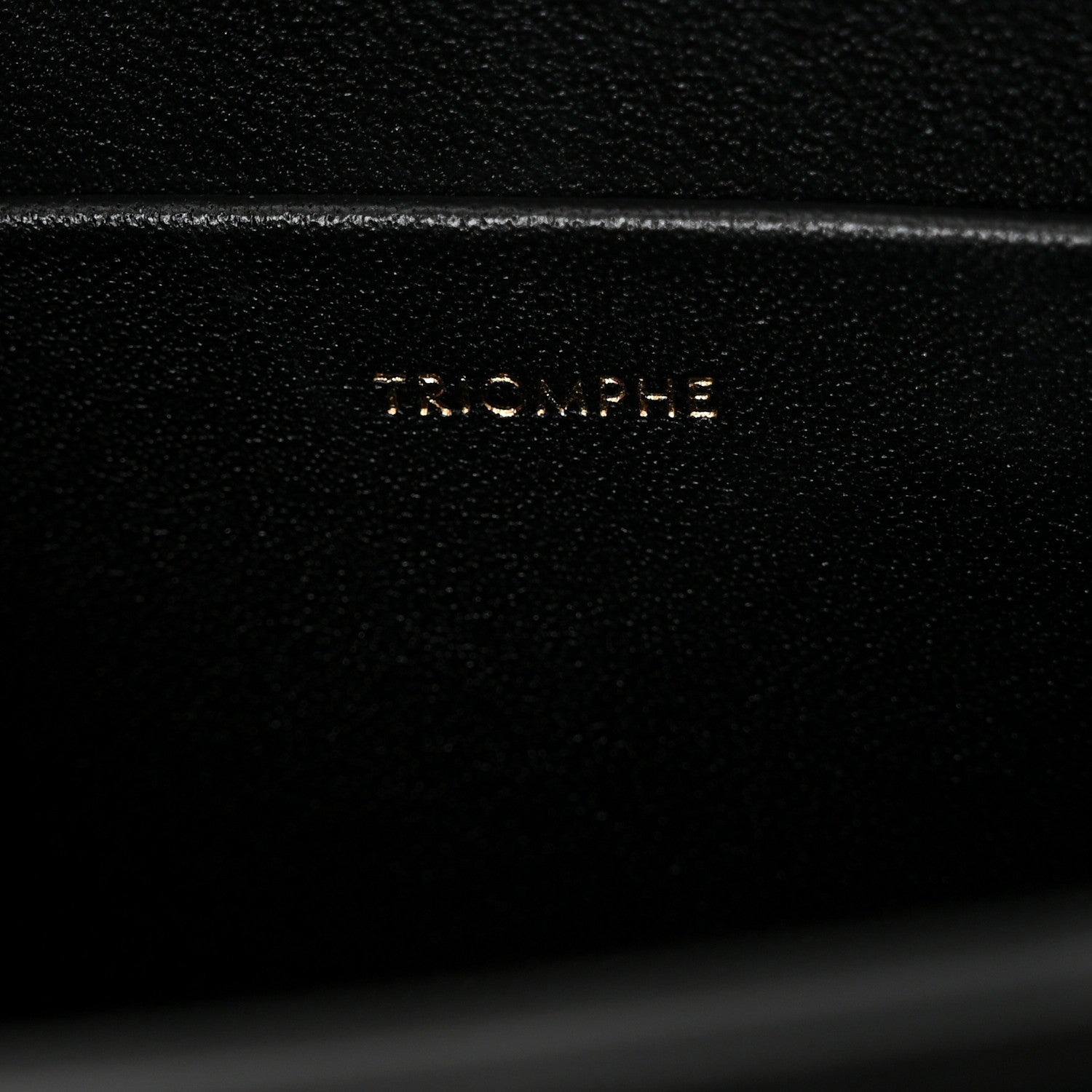 Celine Shiny Calfskin Triomphe Shoulder Bag Black 7 of 10