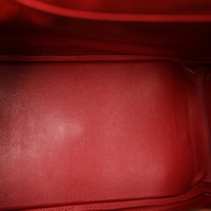 Hermes Taurillon Clemence Lindy 34 Rouge Garance 4 of 9