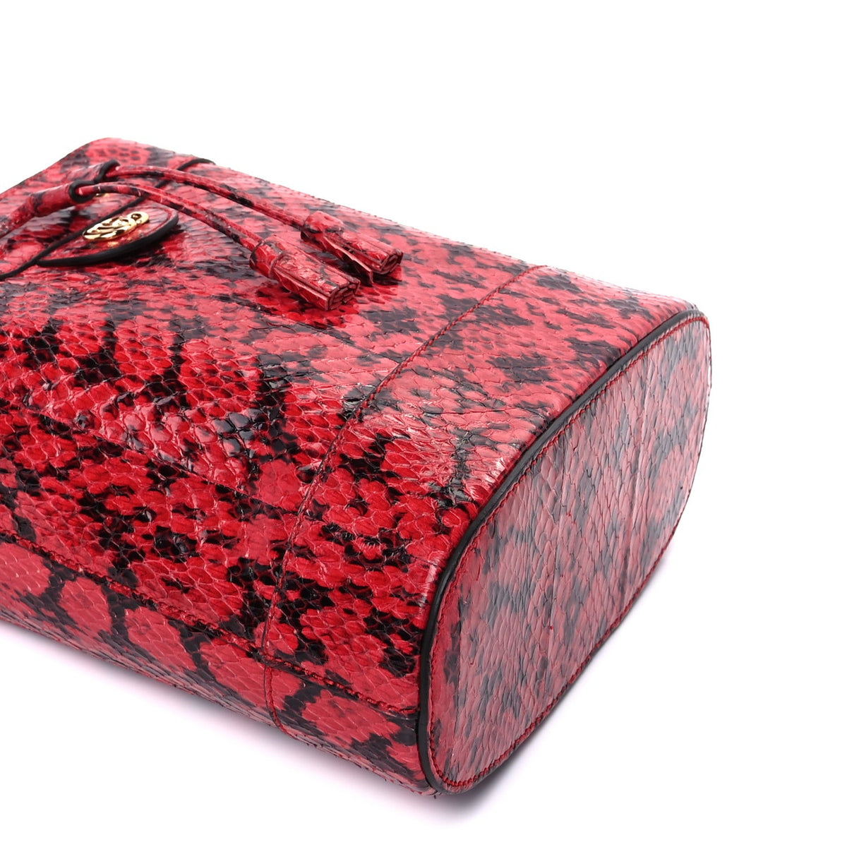 Python Ophidia Bucket Bag Red Black