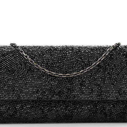 Judith Leiber Swarovski Crystal Perry Flap Clutch Black 8 of 11