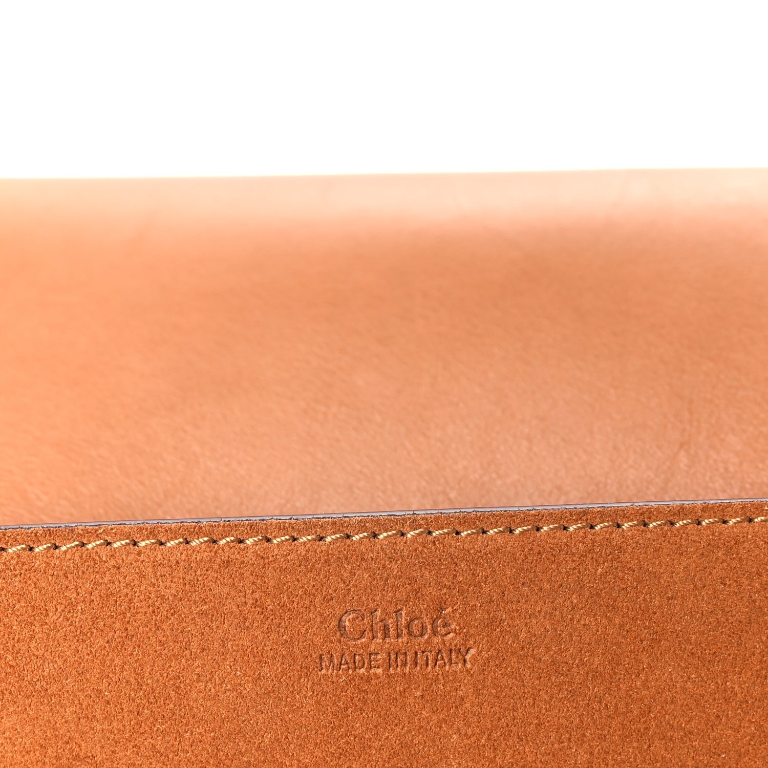 Chloe Suede Smooth Calfskin Mini Drew Shoulder Bag  Caramel 5 of 8