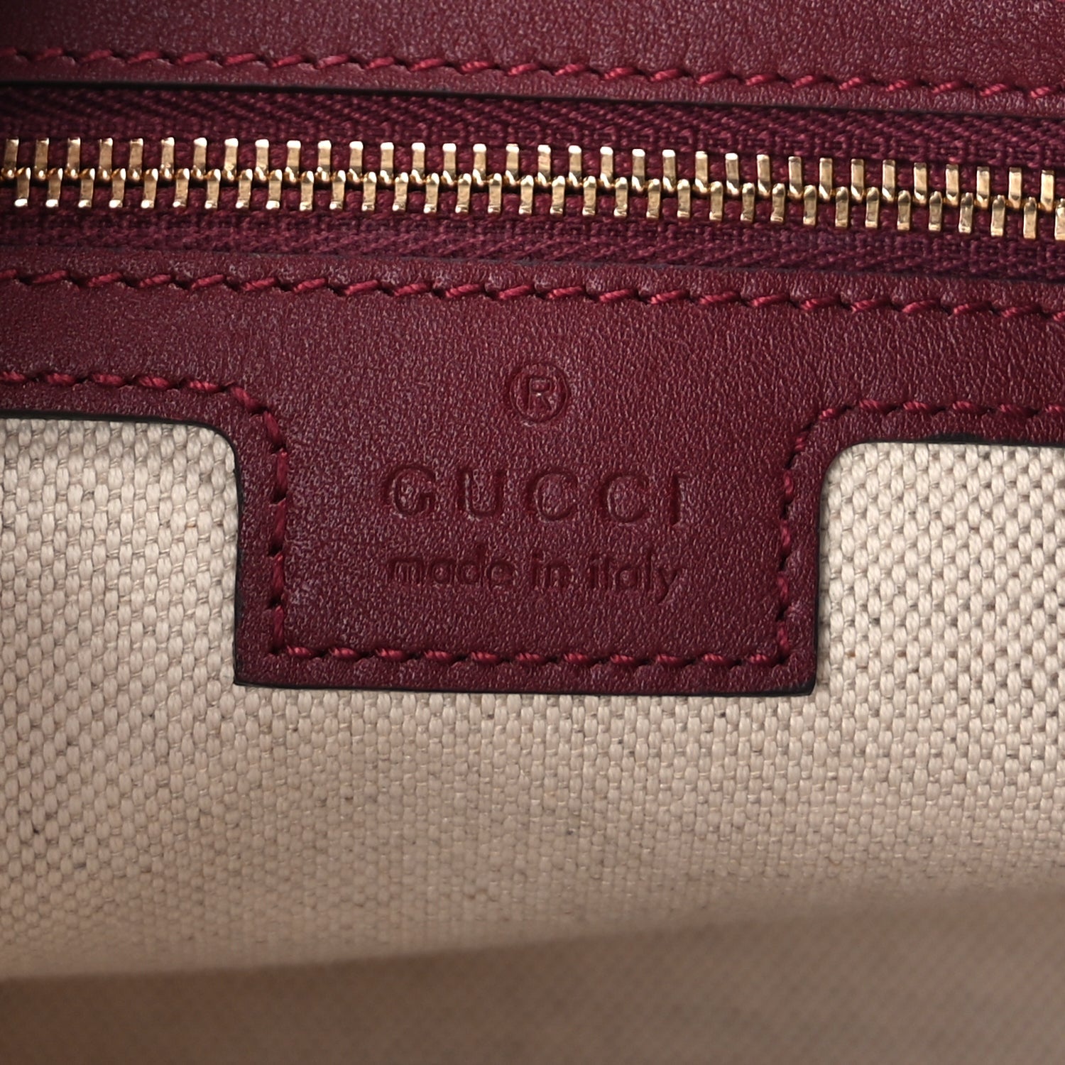 Gucci GG Monogram Textured Dollar Calfskin Web Small Ophidia Top Handle Bowler Bag  Rosso Ancora 5 of 8