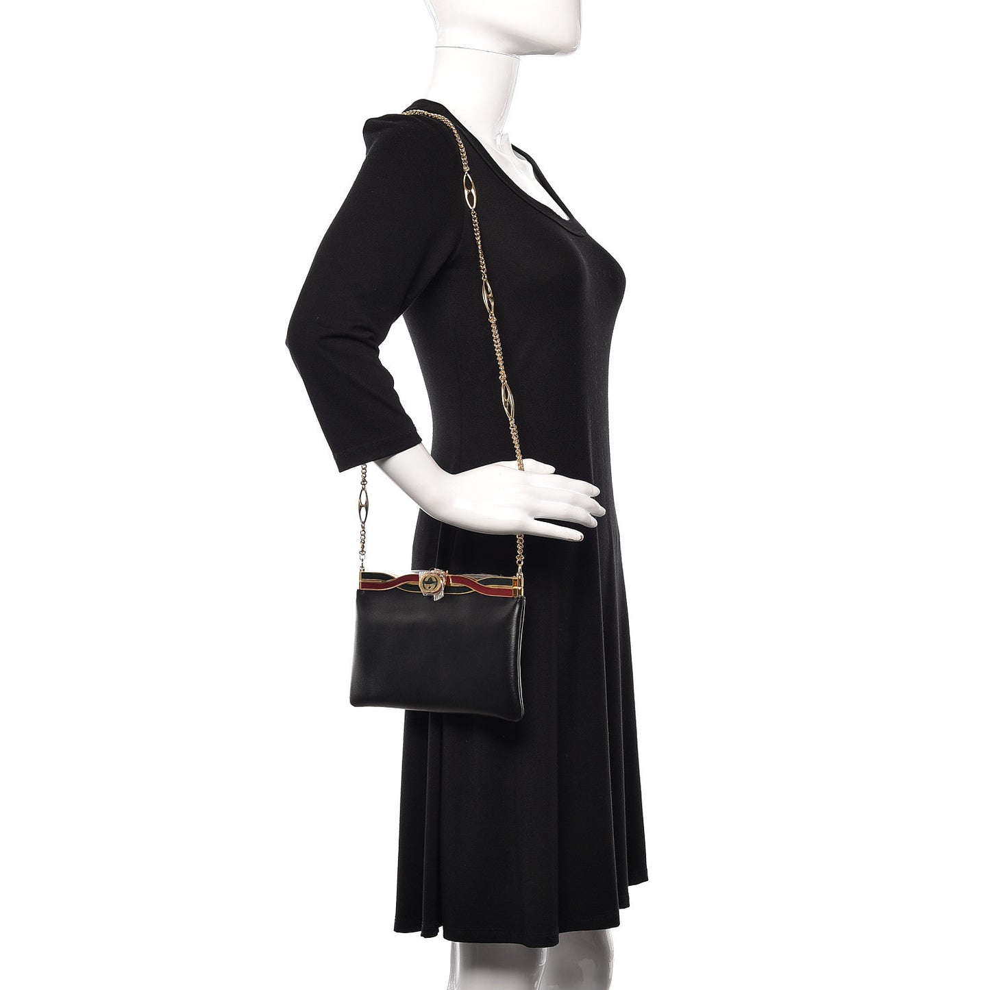 Palm Lux Broadway Evening Clutch Bag Black