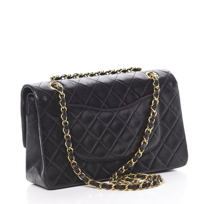 Chanel Lambskin Quilted Medium Double Flap Black 3 of 16