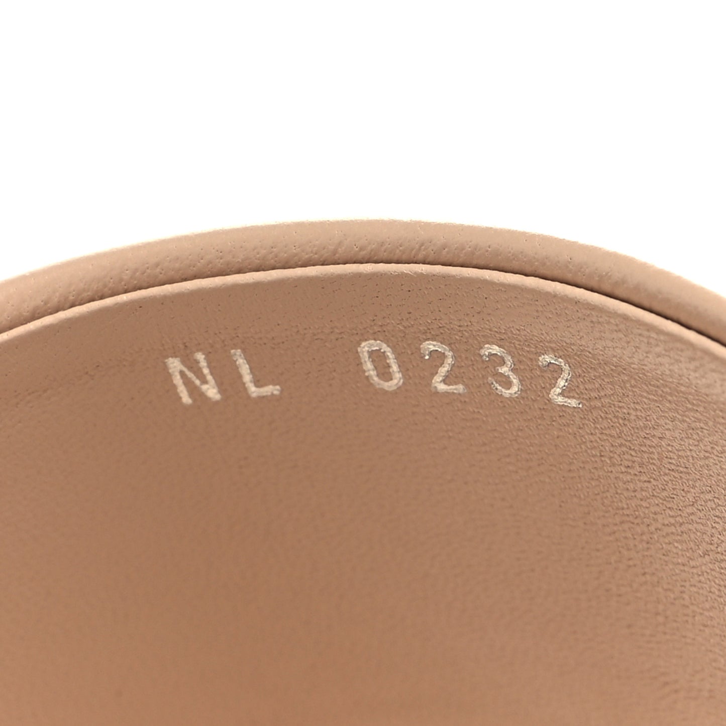 Lambskin Embossed Monogram Drapy Flat Thong Sandal 36.5 Beige