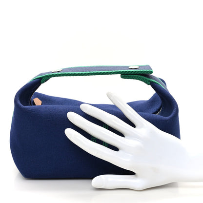 Hermes Canvas Small Bride-A-Brac Pouch Marine 2 of 6