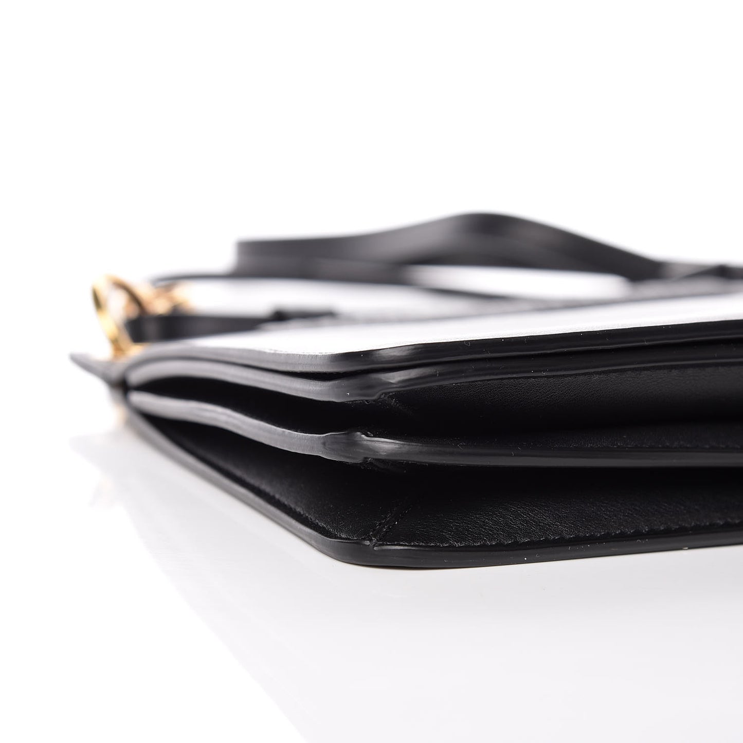 Calfskin Medium Whip Top Handle Crossbody Black