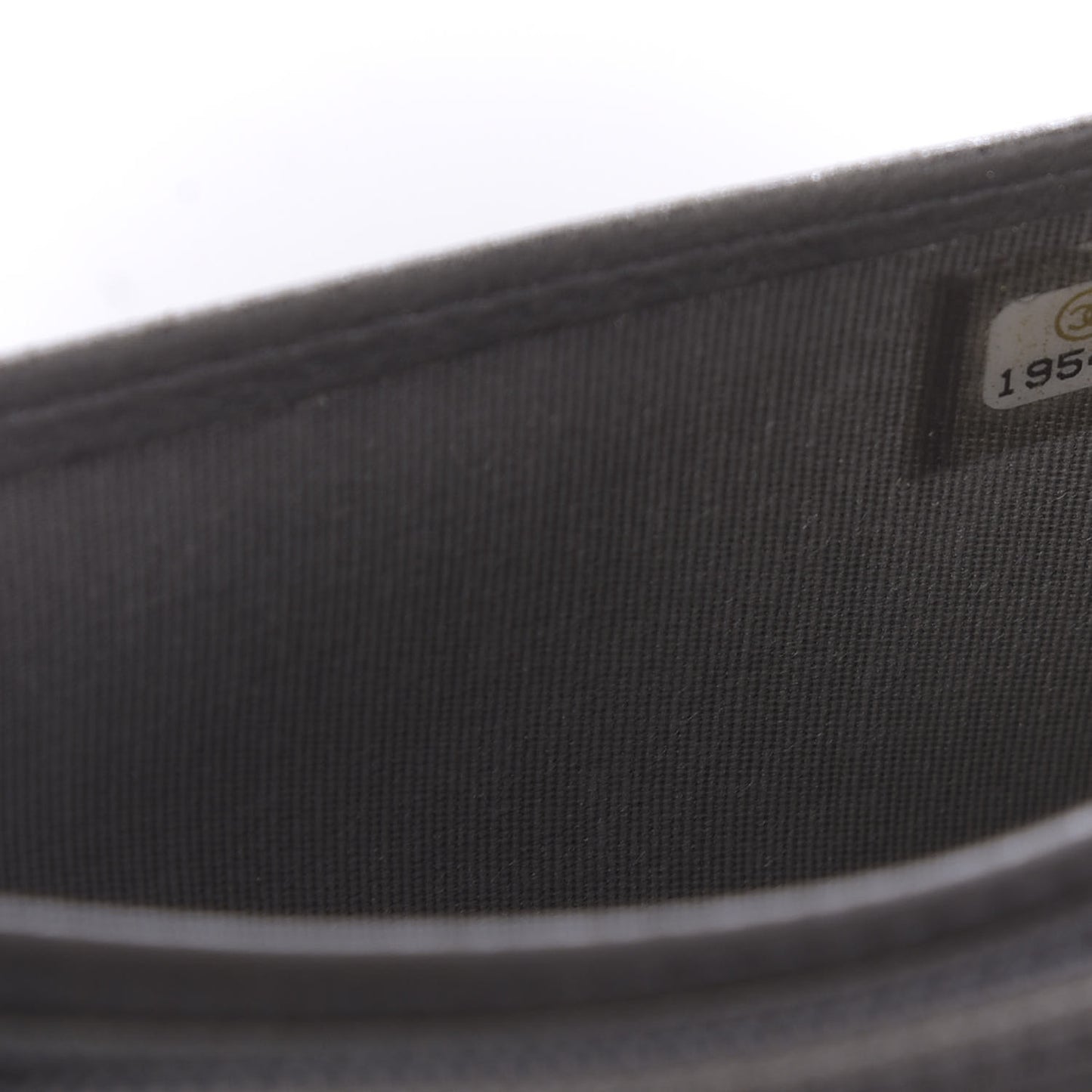 Metallic Calfskin Quilted Boy Yen Wallet Silver