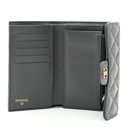 Chanel Caviar Quilted Medium Flap Wallet Grey 5 of 10